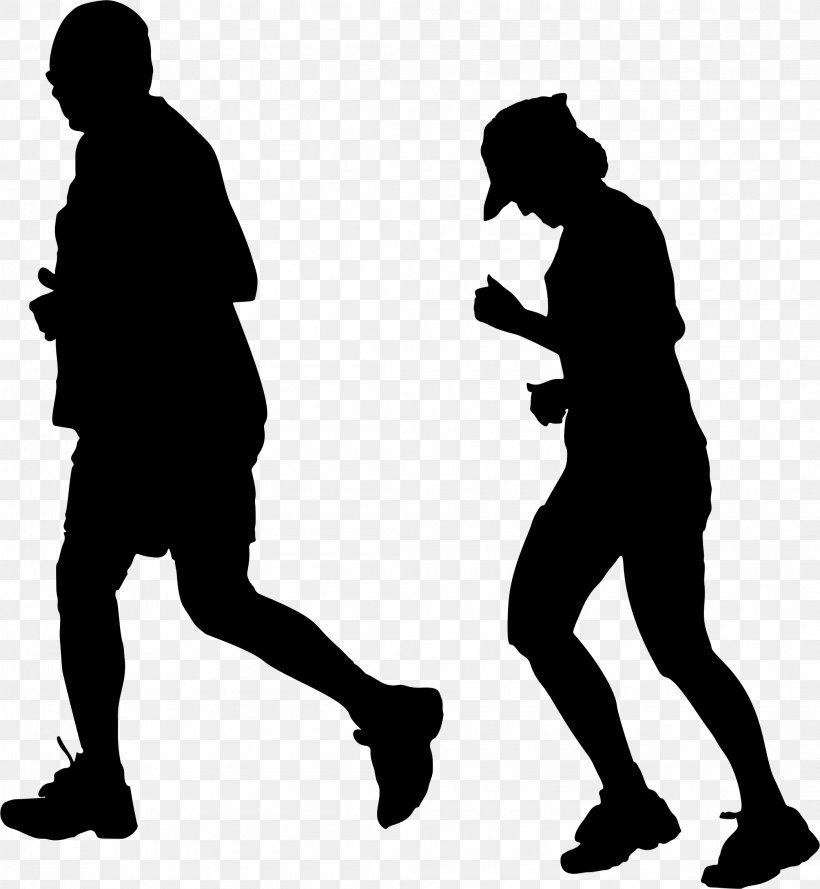 Clip Art Silhouette Image Illustration Vector Graphics, PNG, 2090x2266px, Silhouette, Art, Drawing, Human, Jogging Download Free