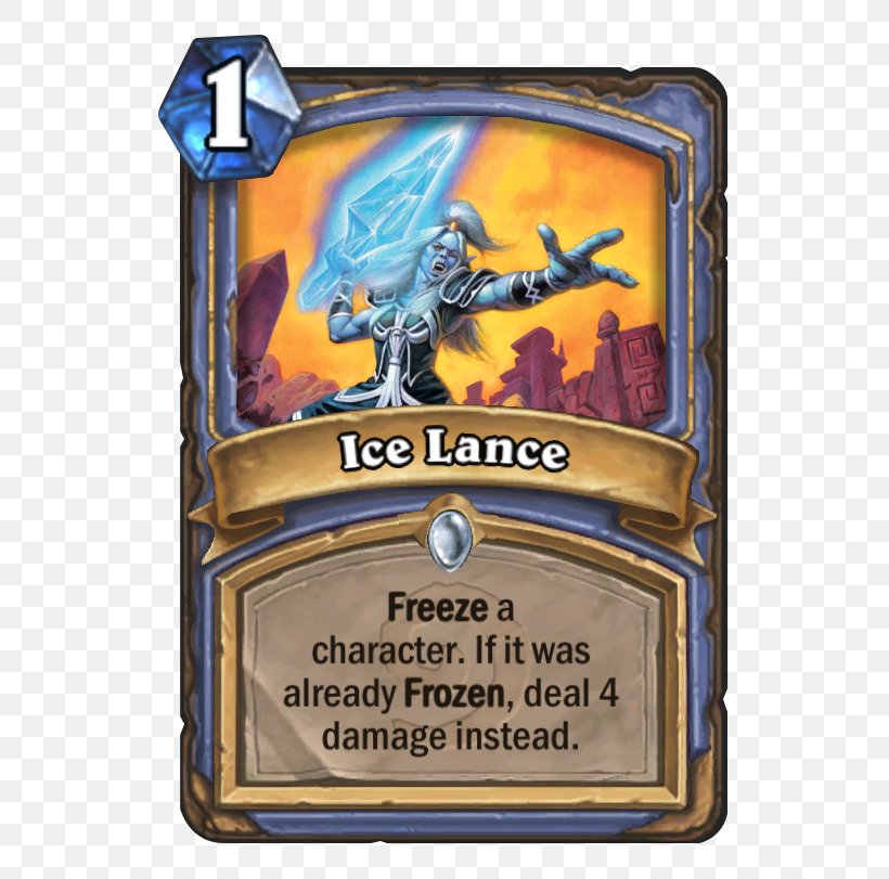 Curse Of Naxxramas Ice Lance Ice Barrier Game Power Overwhelming, PNG, 567x811px, Curse Of Naxxramas, Frost, Game, Games, Hearthstone Download Free