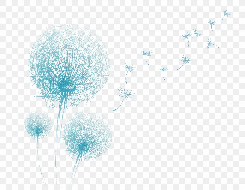 Dandelion Drawing Flower, PNG, 3162x2467px, Dandelion, Blue, Depositphotos, Drawing, Flower Download Free
