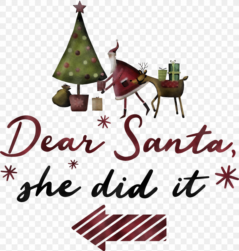 Dear Santa Santa Claus Christmas, PNG, 2848x3000px, Dear Santa, Biology, Christmas, Christmas Day, Christmas Ornament Download Free