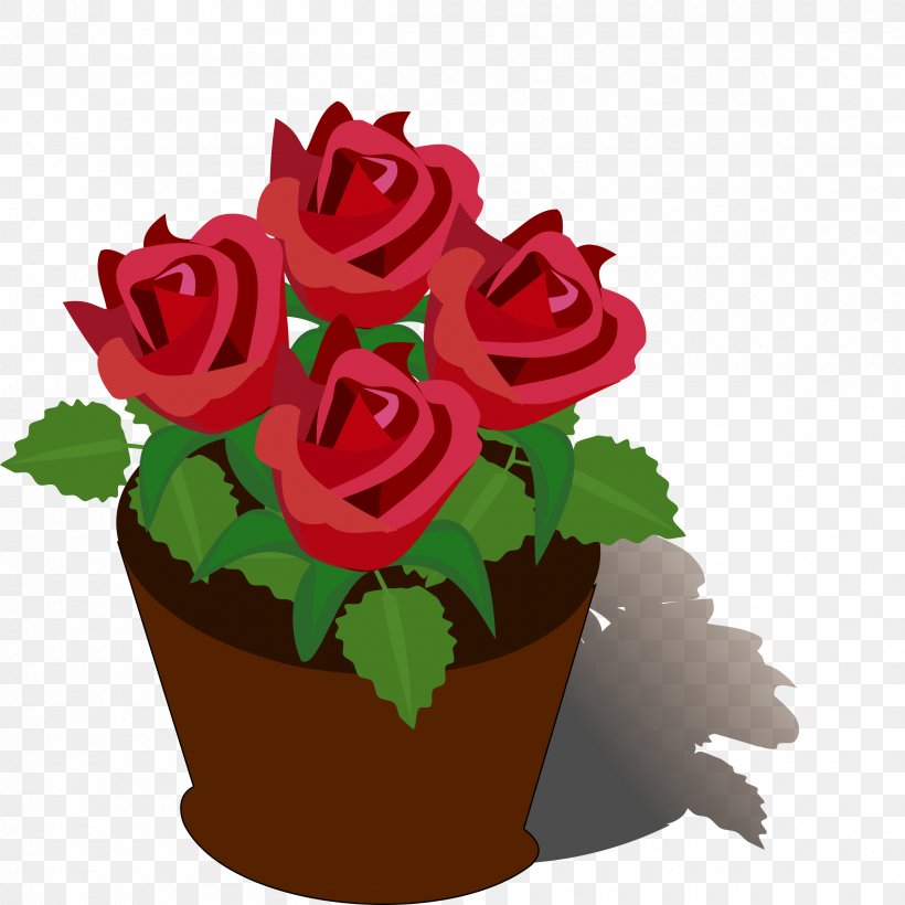 Flowerpot Garden Roses Clip Art, PNG, 2400x2400px, Flower, Cut Flowers, Floral Design, Floristry, Flower Arranging Download Free