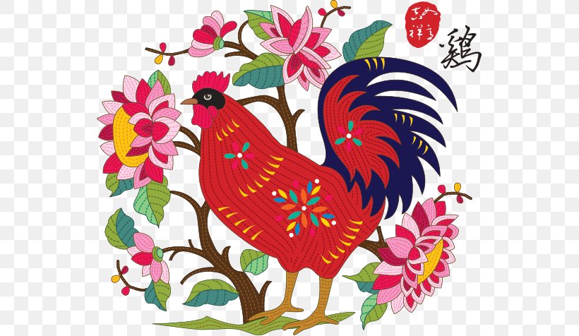 Rooster Red Envelope Bathtub Chinese New Year Clip Art, PNG, 545x476px, 2017, 2018, Rooster, Area, Art Download Free