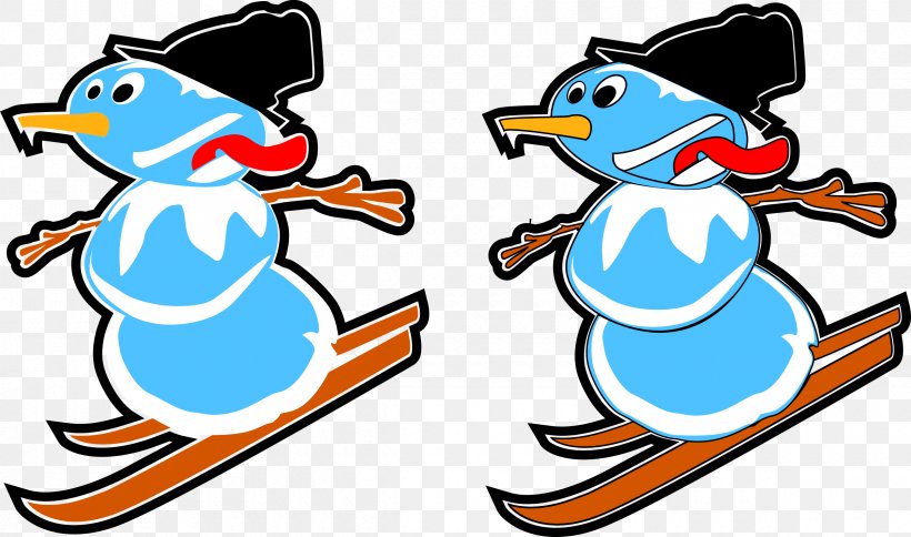 Skiing Sport Inkscape Clip Art, PNG, 2400x1419px, Skiing, Artwork, Beak, Bird, Cartoon Download Free