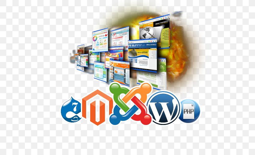 Web Development Content Management System WordPress Web Design Joomla, PNG, 500x500px, Web Development, Brand, Computer Software, Content Management, Content Management System Download Free
