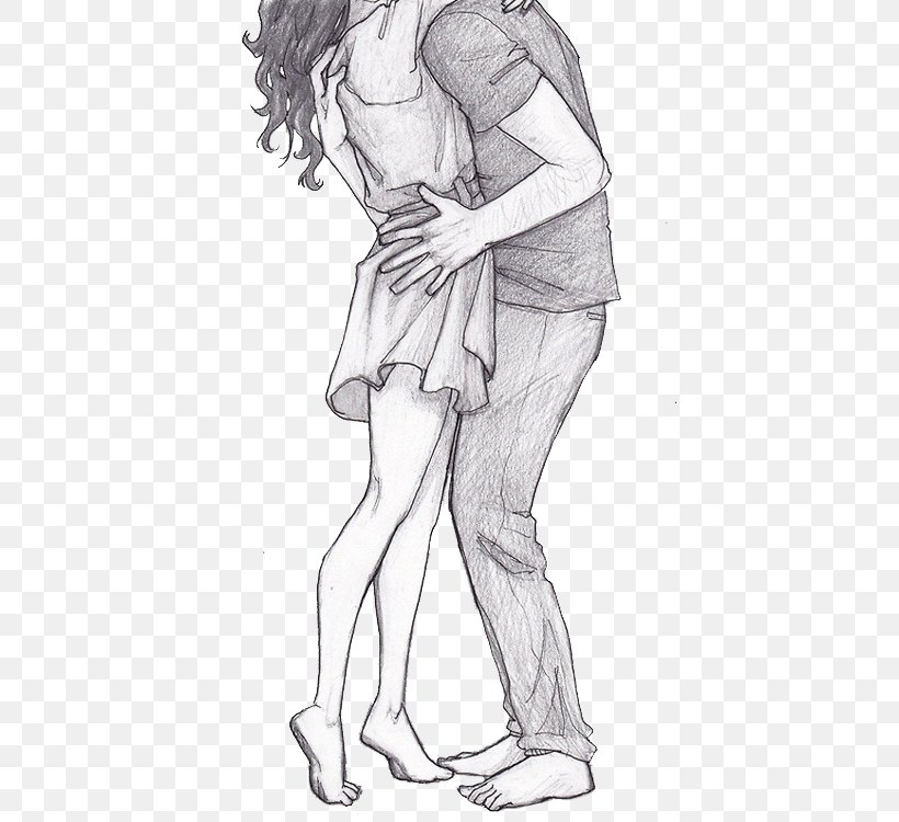 Sketch of a dancing couple  Pencil Shades