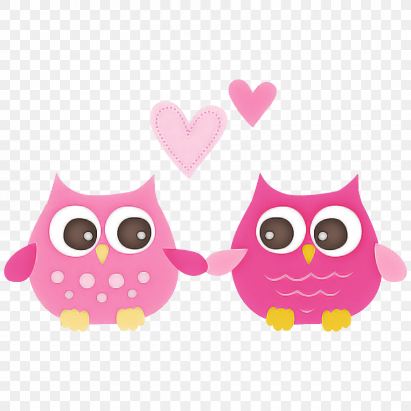 Owl Pink Bird Of Prey Cartoon Bird, PNG, 900x900px, Owl, Bird, Bird Of Prey, Branch, Cartoon Download Free