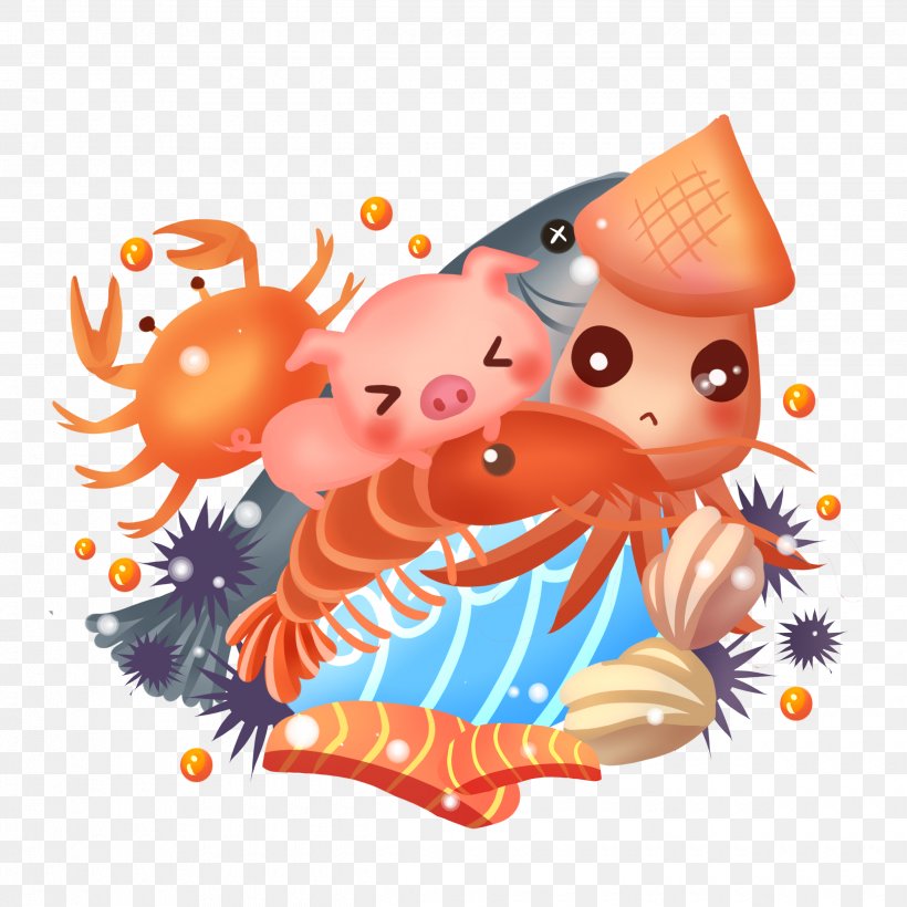 Crab Seafood Shrimp And Prawn As Food Hot Pot, PNG, 2480x2480px, Crab, Art, Cartoon, Christmas Day, Fictional Character Download Free