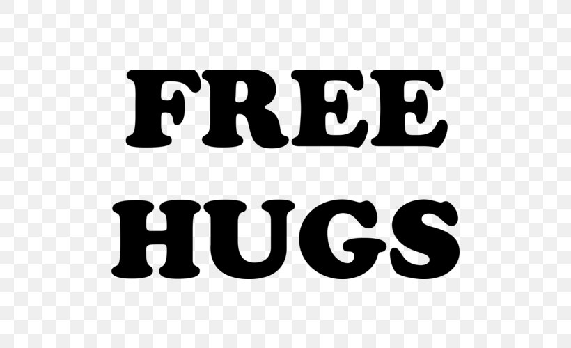 T-shirt Free Hugs Campaign Coupon Discounts And Allowances, PNG, 500x500px, Tshirt, Area, Black, Black And White, Brand Download Free