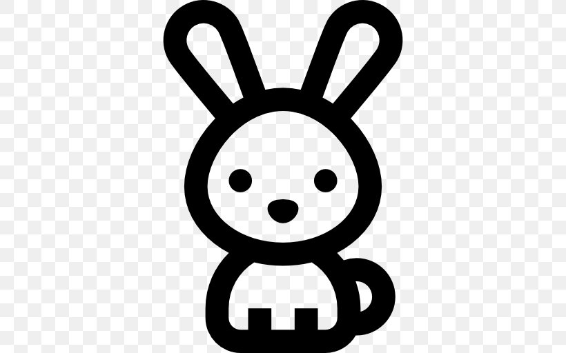 Line White Clip Art, PNG, 512x512px, White, Area, Black And White, Monochrome Photography, Rabbit Download Free