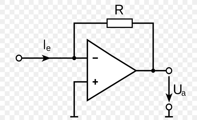 Operational Amplifier Electronics Electronic Circuit Electric Potential Difference, PNG, 750x500px, Operational Amplifier, Amplifier, Area, Black And White, Diagram Download Free