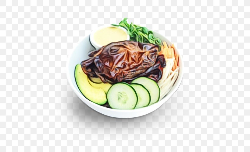 Salad, PNG, 500x500px, Watercolor, Cuisine, Dish, Food, Garnish Download Free
