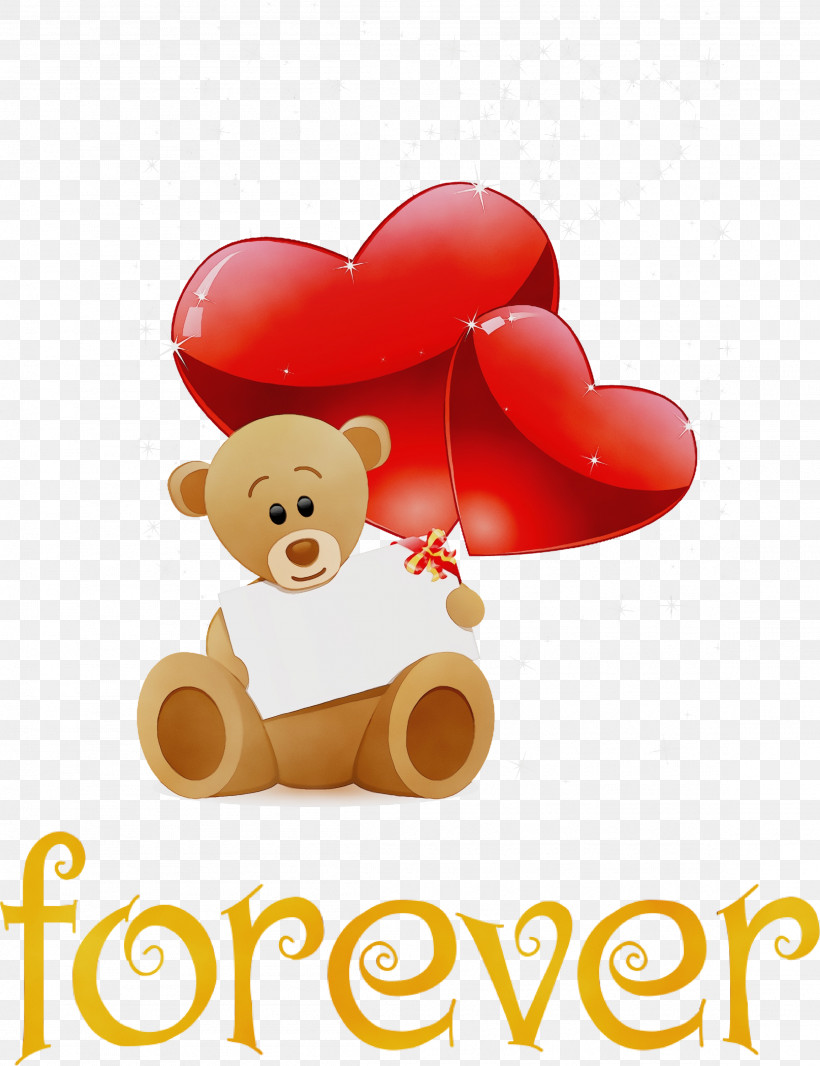 Teddy Bear, PNG, 2307x3000px, Love Forever, Balloon, Bears, Cartoon, M095 Download Free