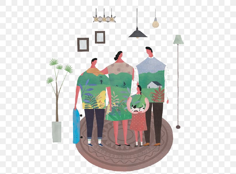 Family U4e00u4e2au4ebau7684u65f6u5019 Cognition Illustration, PNG, 576x604px, Family, Cartoon, Child, Cognition, Concept Download Free