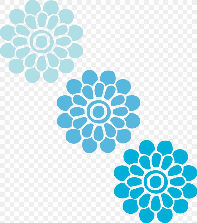 Flower Blue Ornament Clip Art, PNG, 1695x1920px, Flower, Aqua, Area, Blue, Color Download Free