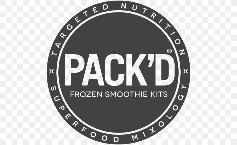 PACK'D Detox Smoothie Kits Logo Brand LinkedIn, PNG, 500x500px, Smoothie, Area, Black And White, Brand, Label Download Free