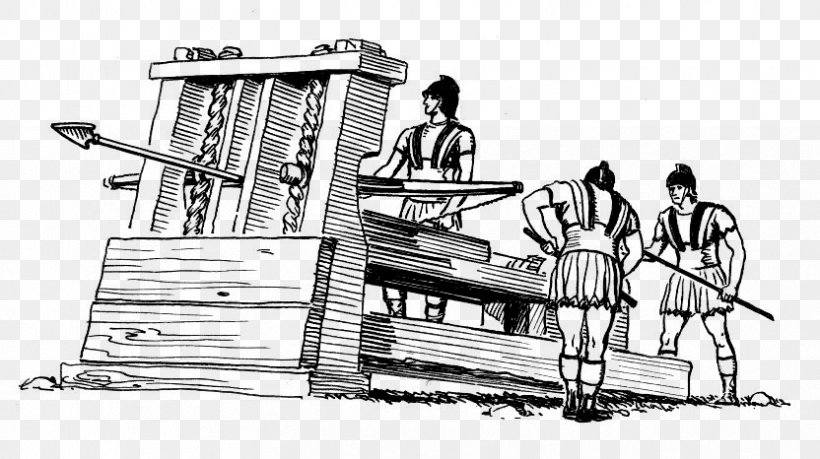 Catapult Ballista Education Clip Art, PNG, 832x466px, Catapult, Artwork, Ballista, Black And White, Cartoon Download Free