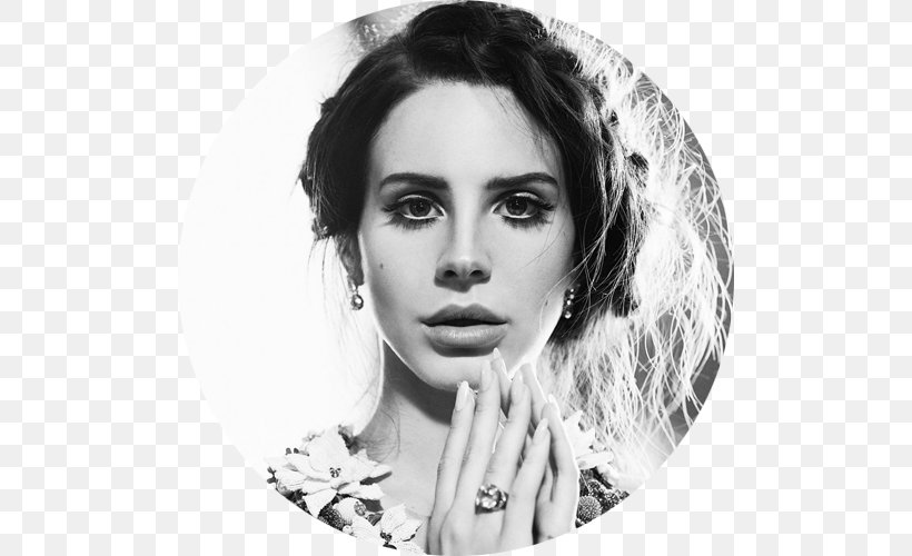 Lana Del Rey YouTube Song Tropico Fashion, PNG, 500x500px, Lana Del Rey, Beauty, Black And White, Eyebrow, Eyelash Download Free