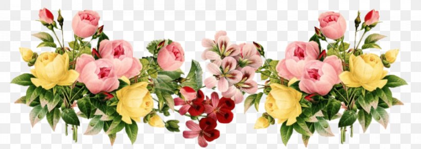 Clip Art Image Borders And Frames Flower, PNG, 900x319px, Borders And Frames, Art, Artificial Flower, Bouquet, Cut Flowers Download Free