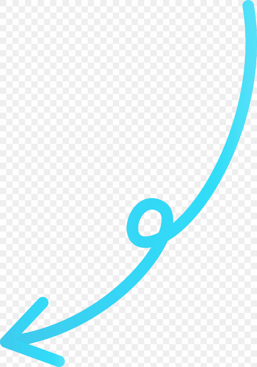 Turquoise Aqua Teal Line Font, PNG, 2095x2999px, Curved Arrow, Aqua, Line, Paint, Teal Download Free