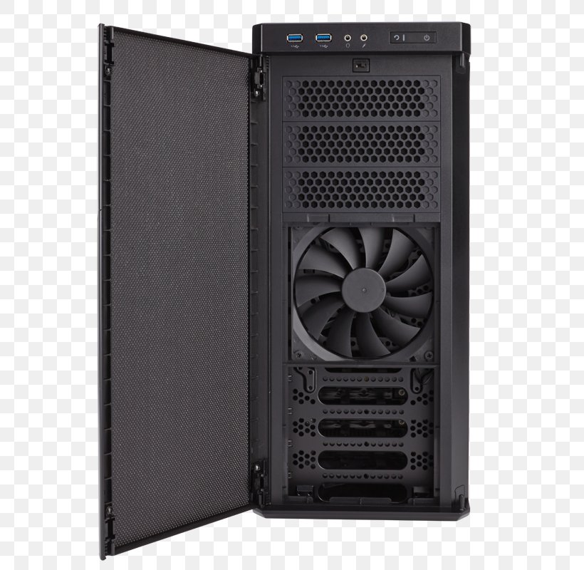 Computer Cases & Housings Corsair Carbide Series 330R Silent Corsair Carbide Series 330R Blackout Edition Ultra-Silent Mid-Tower Case ATX Corsair Components, PNG, 710x800px, Computer Cases Housings, Atx, Computer, Computer Case, Computer Component Download Free