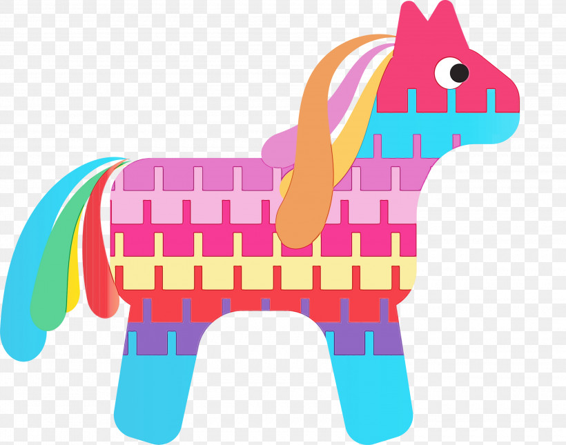 Horse Character Pink M Pattern Meter, PNG, 3000x2360px, Mexico Elements, Biology, Character, Character Created By, Horse Download Free