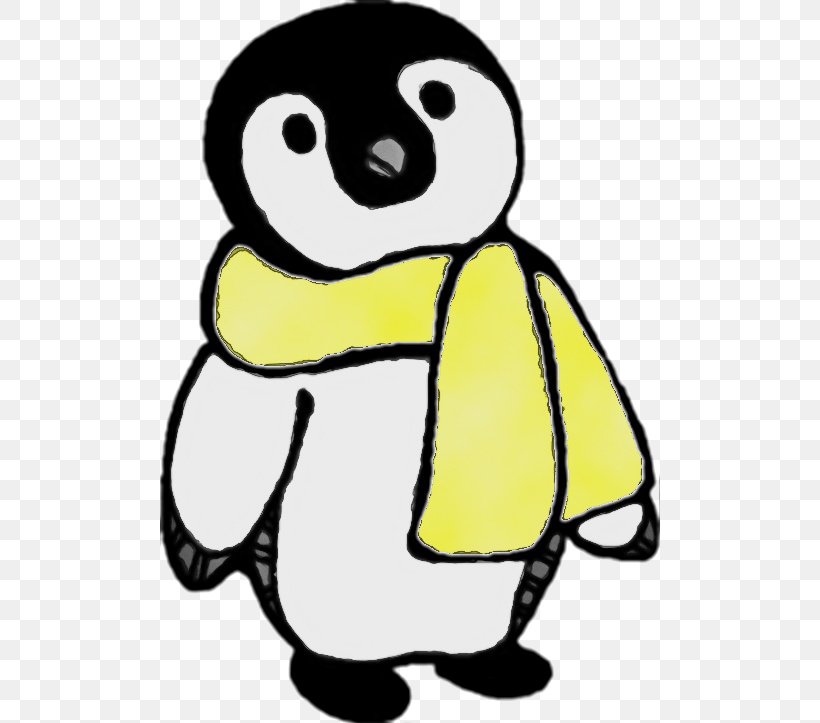 Penguin, PNG, 500x723px, Watercolor, Bird, Cartoon, Flightless Bird, Line Art Download Free