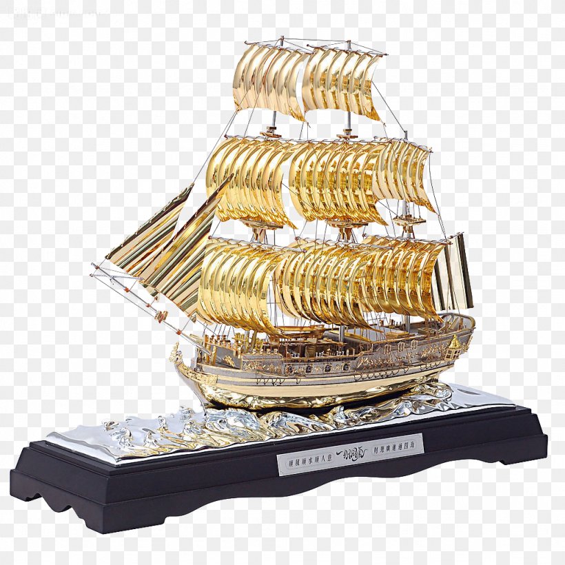 Sailing Ship Wooden Ship Model Scale Model Ship Of The Line, PNG, 1024x1024px, Sailing Ship, Caravel, Gold, Photography, Sailing Download Free
