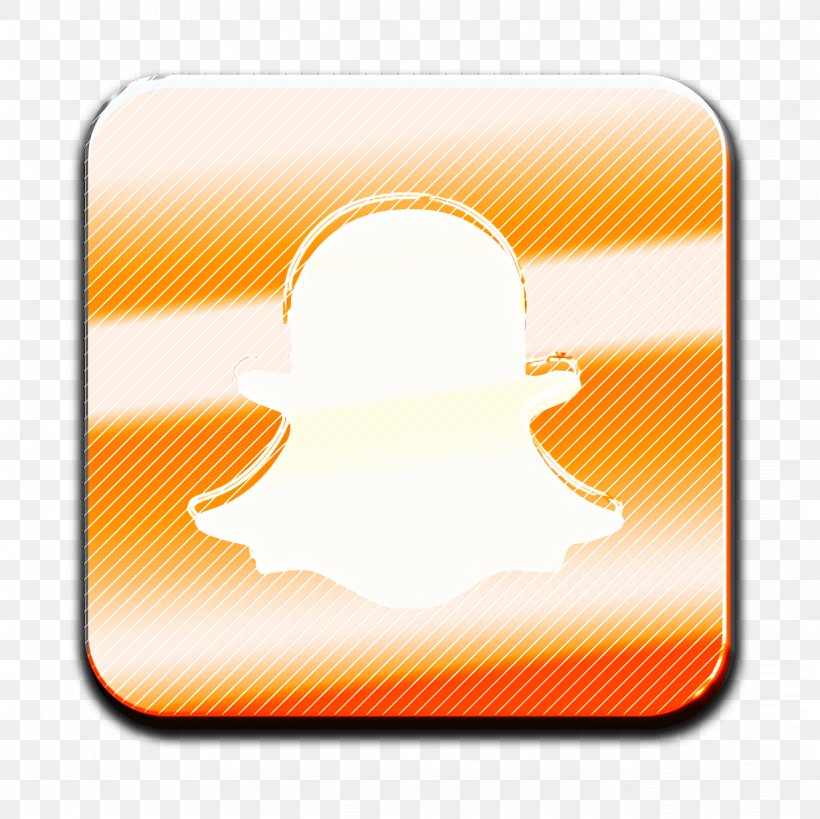 Social Media Icon, PNG, 1226x1226px, Media Icon, Computer, Meter, Orange, Snapchat Icon Download Free