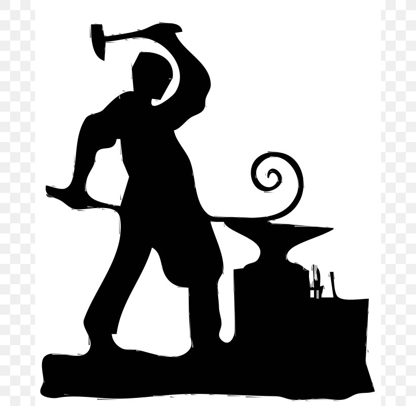 The Blacksmiths Shop Anvil Clip Art, PNG, 682x800px, Blacksmiths Shop, Anvil, Artwork, Black And White, Blacksmith Download Free