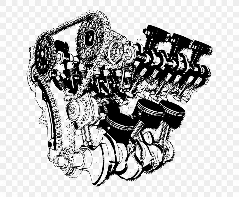 Car Internal Combustion Engine External Combustion Engine Cylinder, PNG, 1280x1057px, Car, Art, Auto Part, Automotive Design, Black And White Download Free