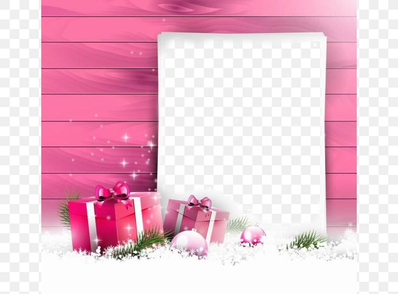 Christmas Card Gift Greeting Card Pink, PNG, 650x605px, Wedding Invitation, Christmas, Christmas Card, Christmas Decoration, Christmas Lights Download Free