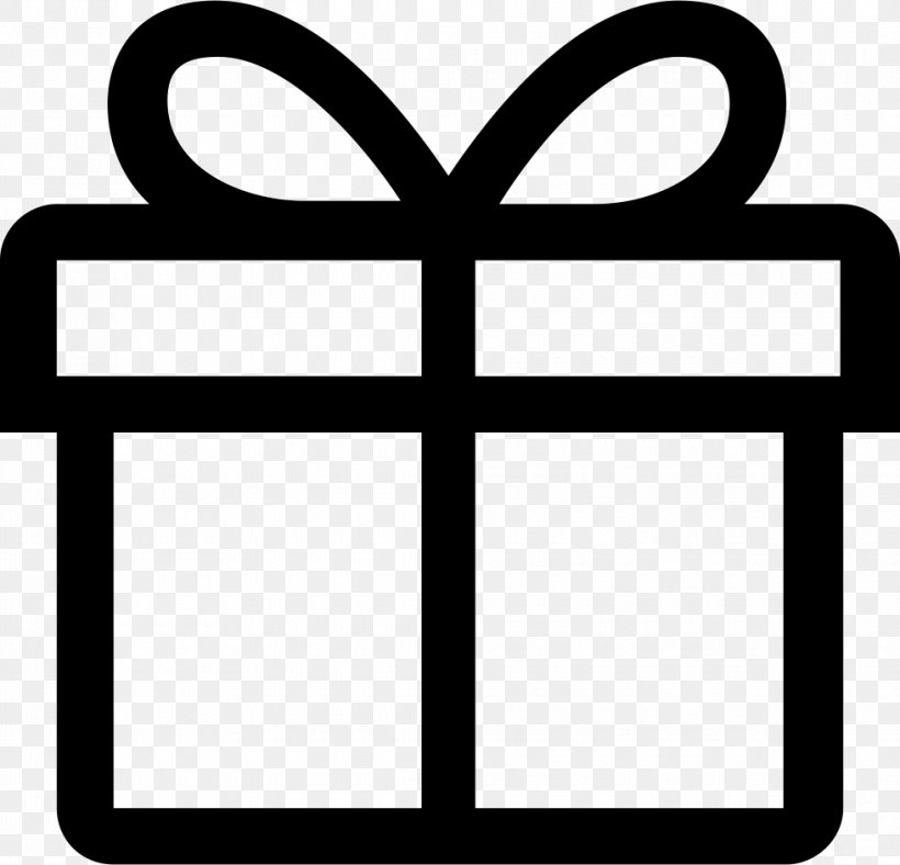 Gift Icon, PNG, 980x942px, Computer Software, Area, Black And White, Symbol, Text Download Free