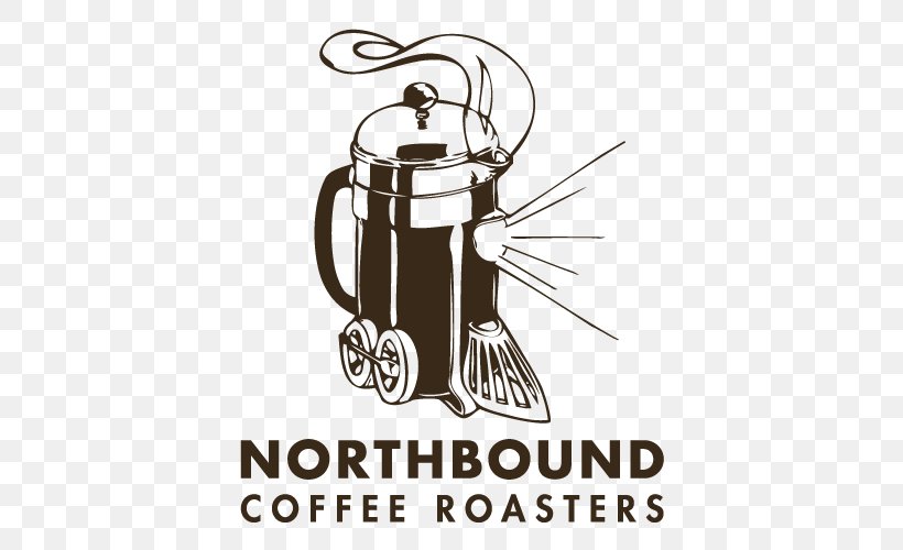 Logo Graphic Design Northbound Coffee Roasters, PNG, 500x500px, Logo, Artwork, Bag, Bean, Black And White Download Free