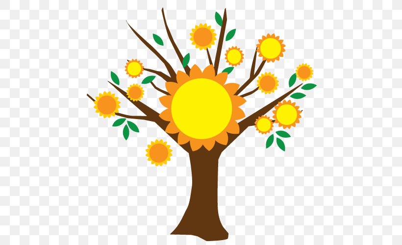 Sunflower Montessori Daycare Montessori Education Cut Flowers Plant, PNG, 500x500px, Flower, Artwork, Branch, Cut Flowers, Flora Download Free