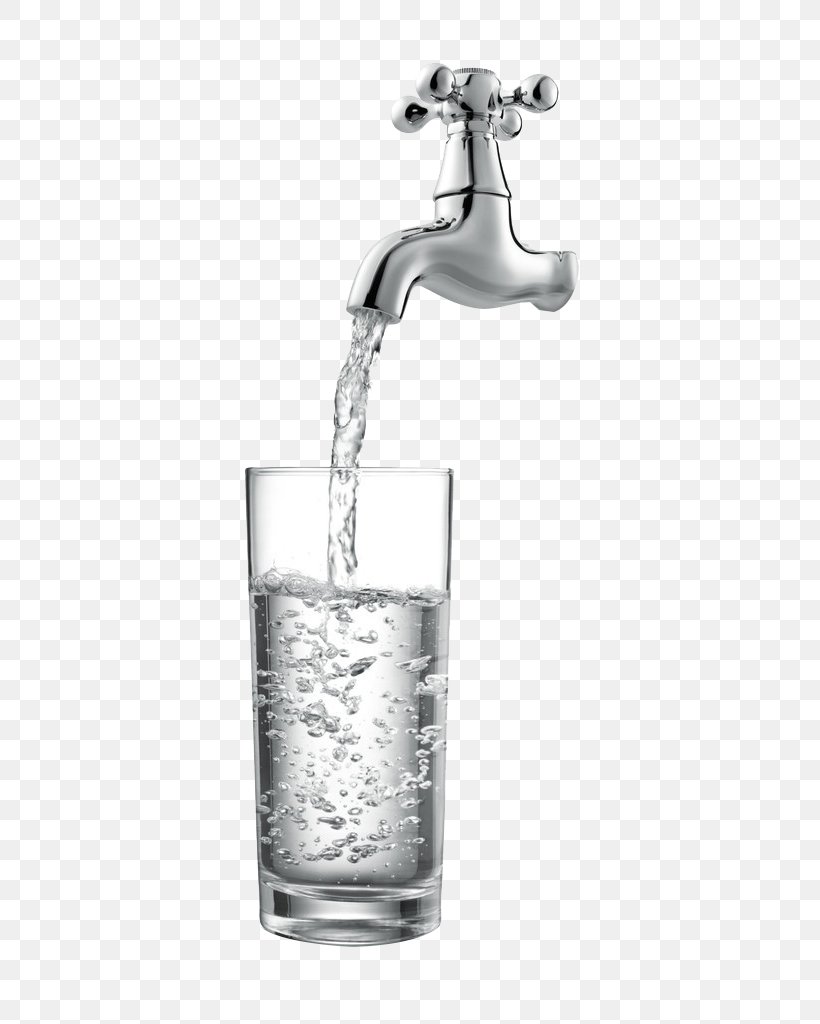 Tap Water Drinking Water Water Treatment, PNG, 583x1024px, Drinking Water, Barware, Black And White, Bottled Water, Drinking Download Free
