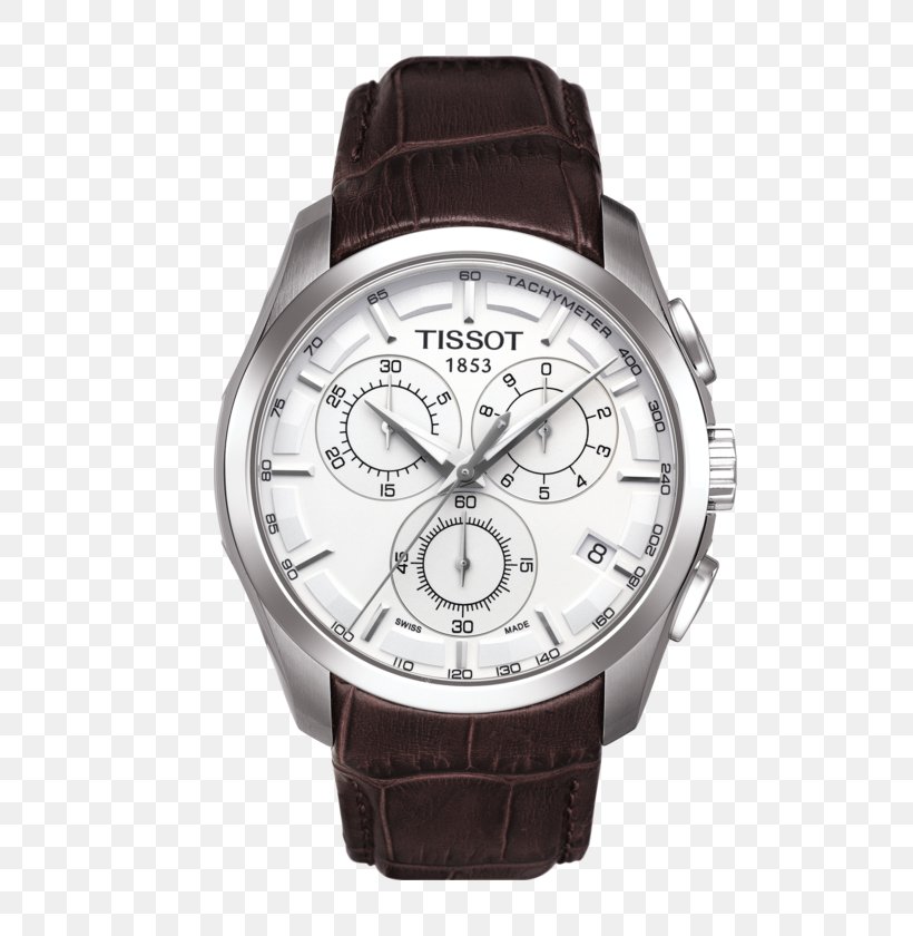 Tissot Couturier Chronograph Tissot Couturier Chronograph Watch Jewellery, PNG, 555x840px, Tissot, Bracelet, Brand, Brown, Chronograph Download Free