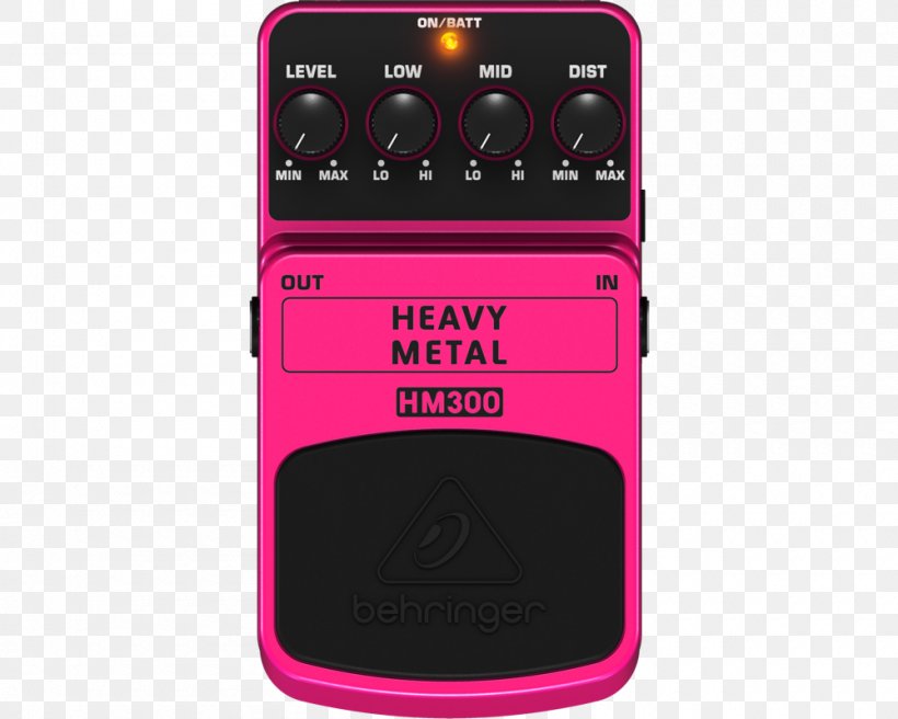 Behringer Heavy Metal HM300 Effects Processors & Pedals BEHRINGER Heavy Distortion HD300, PNG, 1000x800px, Watercolor, Cartoon, Flower, Frame, Heart Download Free