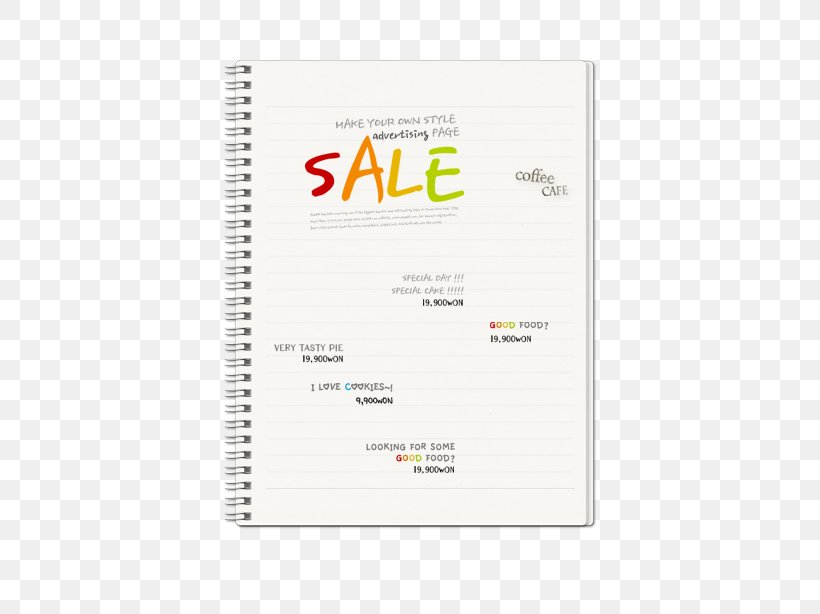 Paper Notebook Web Template, PNG, 600x614px, Paper, Advertising, Brand, Diary, Notebook Download Free