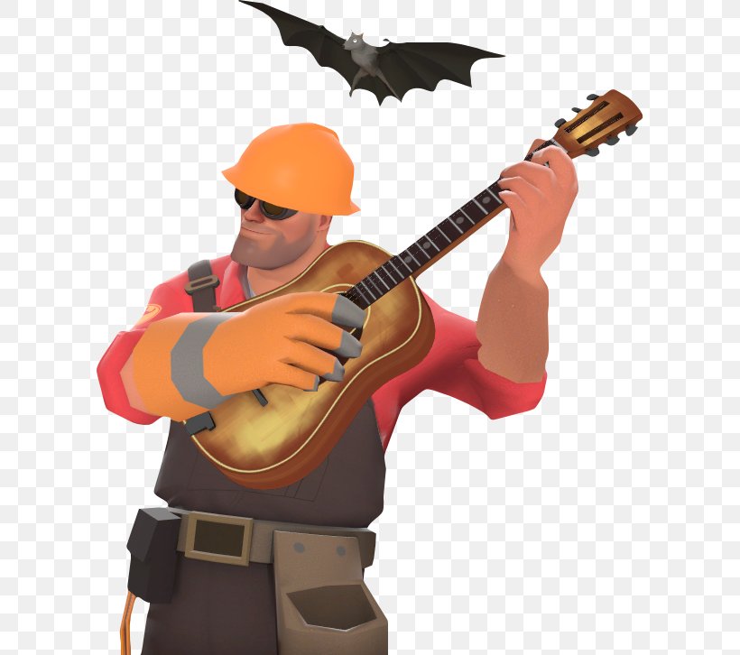 Acoustic Guitar Team Fortress 2 Screenshot, PNG, 606x726px, Watercolor, Cartoon, Flower, Frame, Heart Download Free