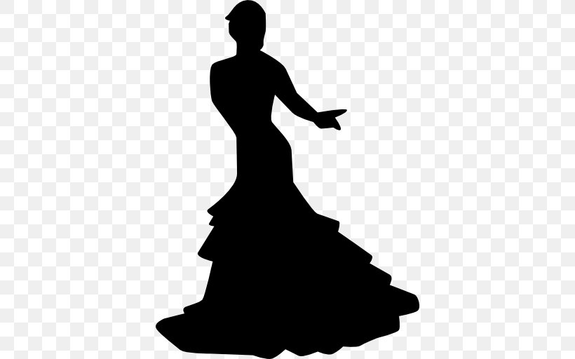 Dance Flamenco Silhouette, PNG, 512x512px, Dance, Arm, Artwork, Black, Black And White Download Free