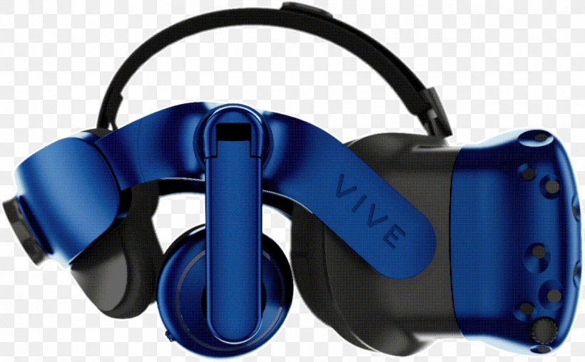 HTC Vive Head-mounted Display Virtual Reality Headset, PNG, 1263x783px, Htc Vive, Audio, Audio Equipment, Blue, Computer Monitors Download Free