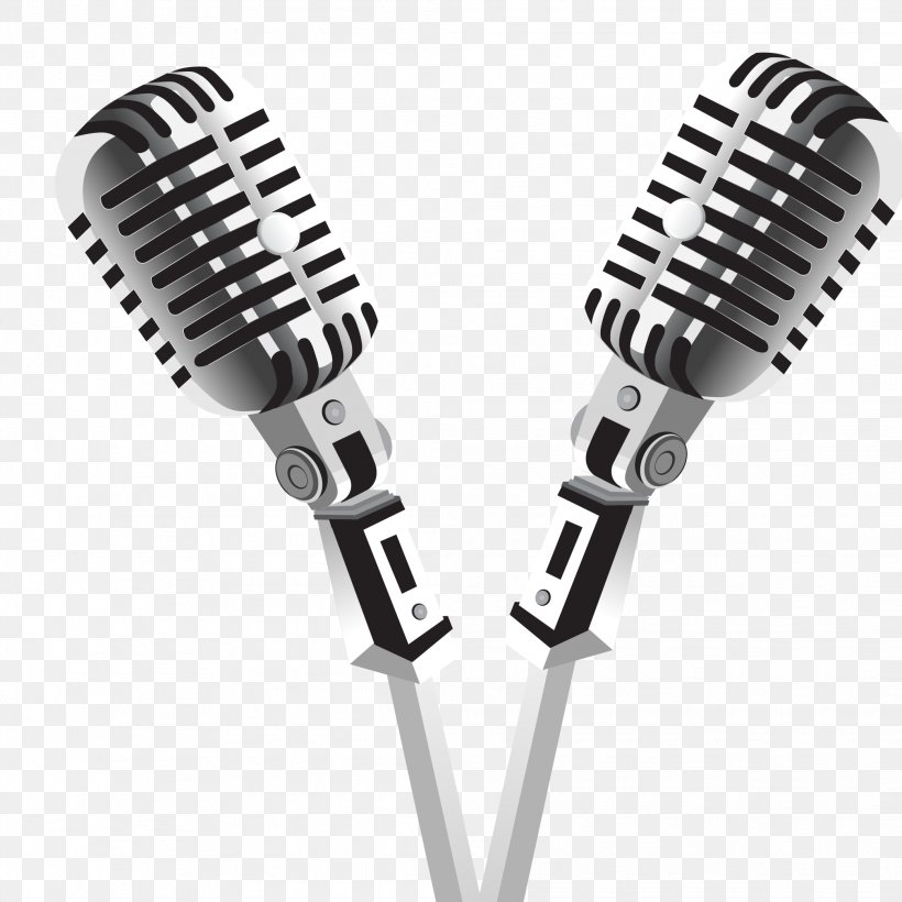 Microphone Drawing Icon, PNG, 2083x2083px, Microphone, Audio, Audio Equipment, Black And White, Drawing Download Free