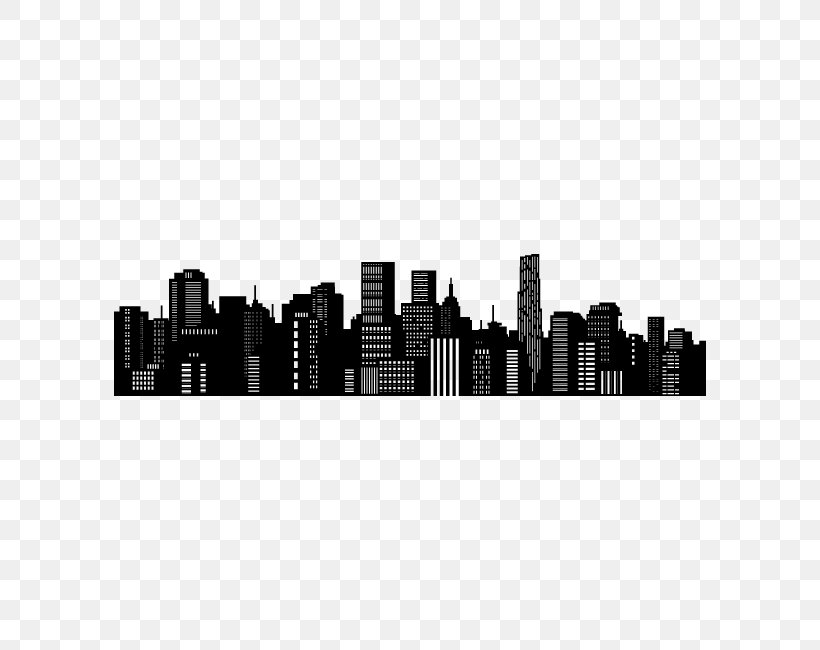 Silhouette Skyline Drawing, PNG, 650x650px, Silhouette, Black And White, Building, City, Cityscape Download Free