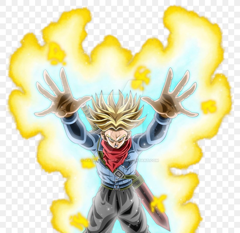 Trunks Goku Dragon Ball Z Dokkan Battle Super Saiyan, PNG, 800x798px, Watercolor, Cartoon, Flower, Frame, Heart Download Free