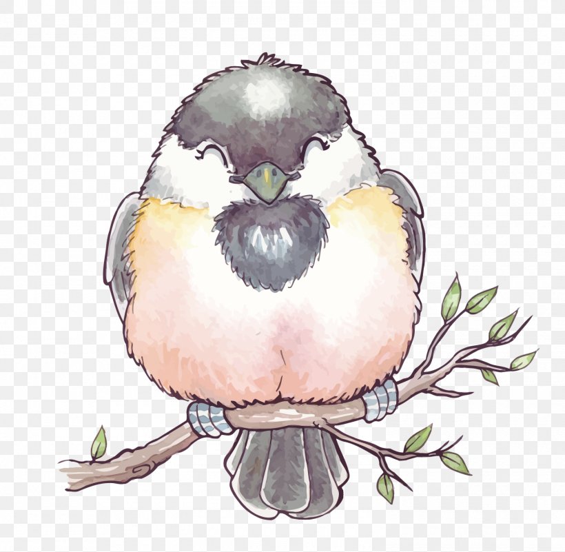 Bird Watercolor Painting, PNG, 1500x1466px, Bird, Art, Beak, Bird Of Prey, Canvas Download Free