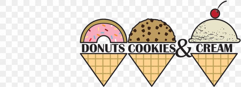 Donuts Ice Cream Cookies And Cream Biscuits Frosting & Icing, PNG, 960x346px, Donuts, Bakery, Biscuits, Brand, Cafe Download Free