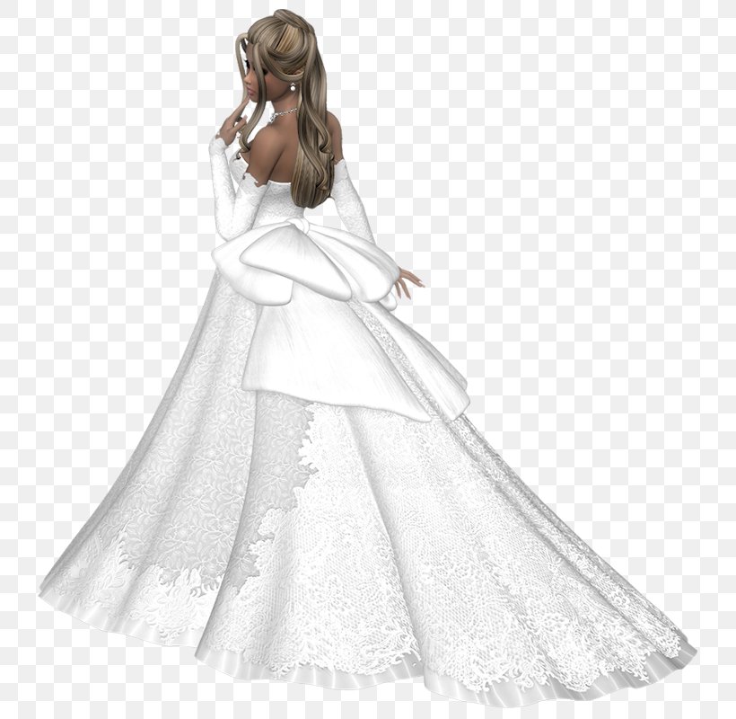Contemporary Western Wedding Dress Bride, PNG, 735x800px, Watercolor, Cartoon, Flower, Frame, Heart Download Free