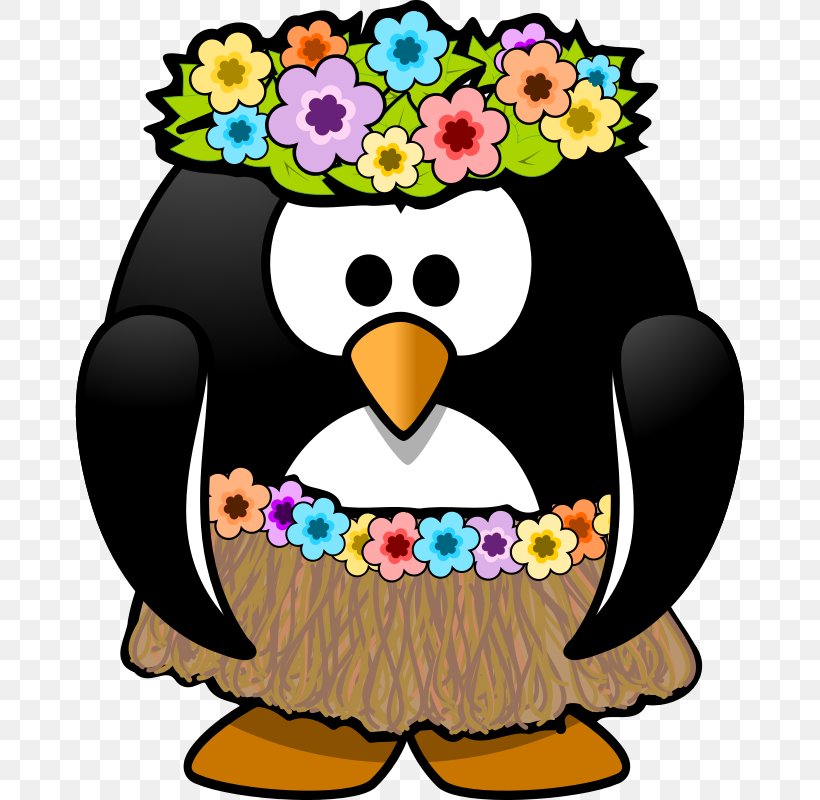 Hawaiian Penguin Aloha Clip Art, PNG, 800x800px, Hawaii, Aloha, Artwork, Beak, Bird Download Free