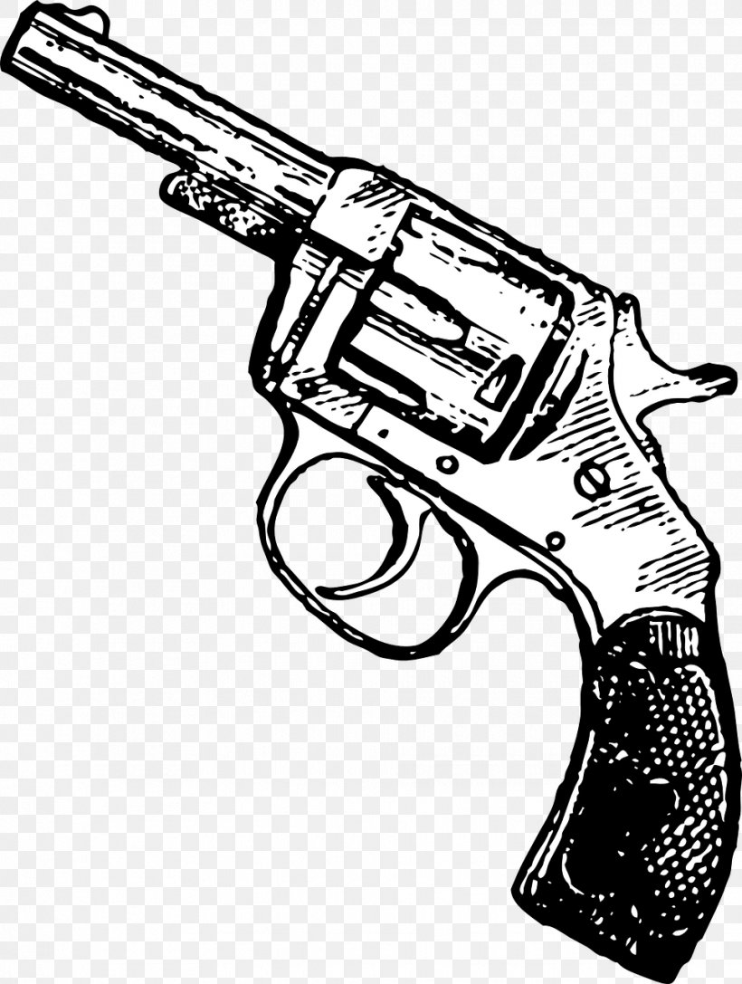 Revolver Pistol Clip Handgun Clip Art, PNG, 965x1280px, Revolver, Air Gun, Black And White, Clip, Colt Police Positive Download Free