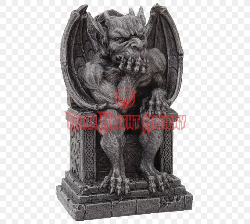 The Thinker Gargoyle Statue Figurine Sculpture, PNG, 736x736px, Thinker, Auguste Rodin, Collectable, Figurine, Gargoyle Download Free